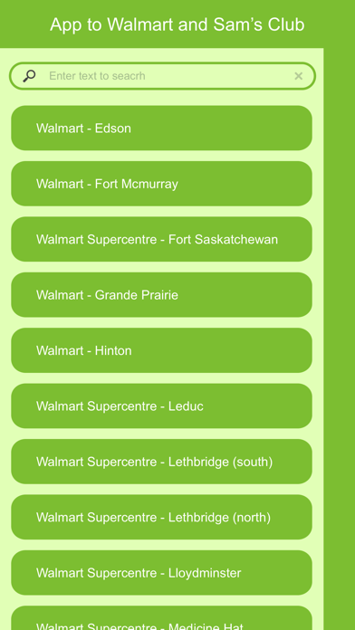 App to Walmart and Sam’s Club