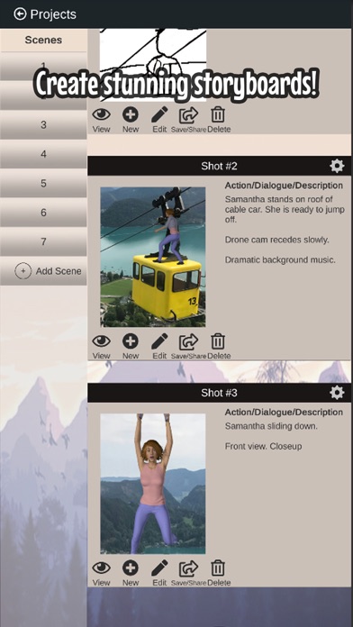 Scene Creator - Storyboard app