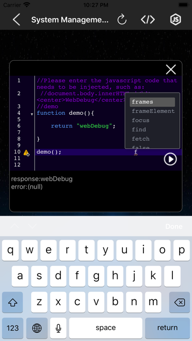 WebDebug - Web debugging tool