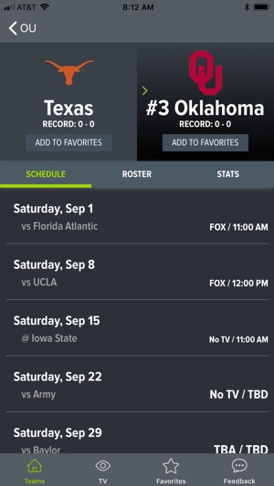 College Football App