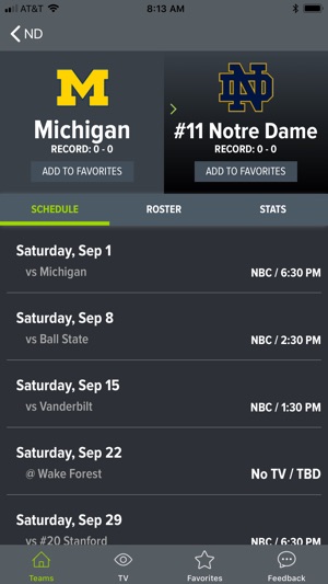 College Football App