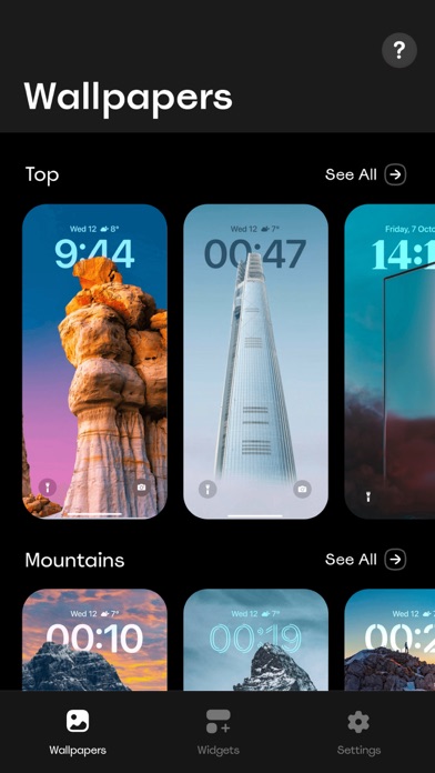 Lock Screen Widget, Wallpapers