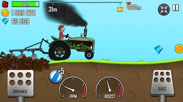 a car in Hill Climb Racing