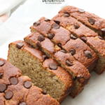 almond flour banana bread pin for pinterest.