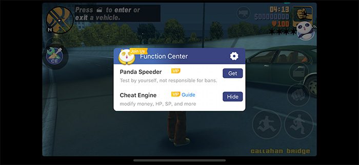 GTA SA Cheater APK with Panda Cheat Engine