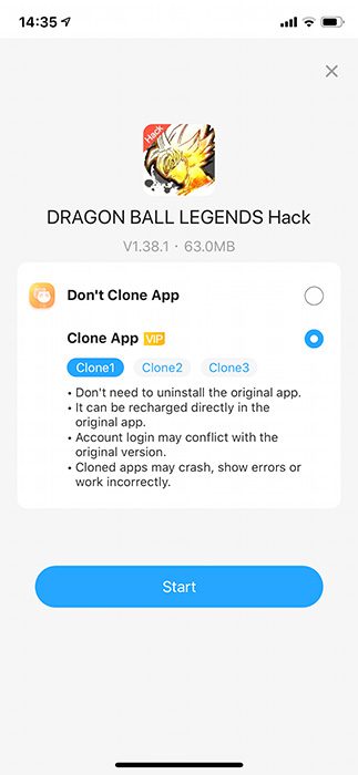 search dragon ball legends hack in panda helper