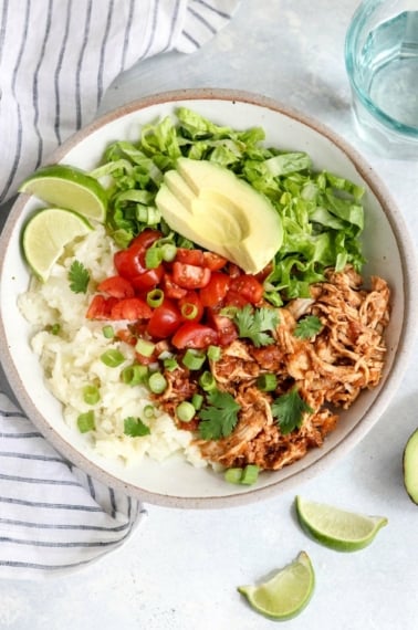 low carb instant pot burrito bowl