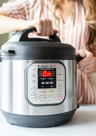 Instant pot in use