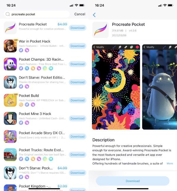 Procreate Pocket free