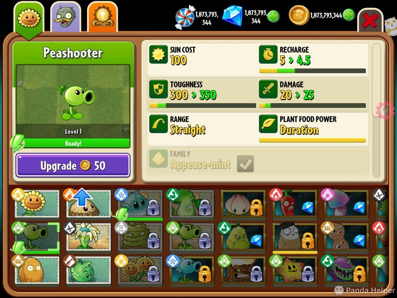 PvZ 2 Plant Food