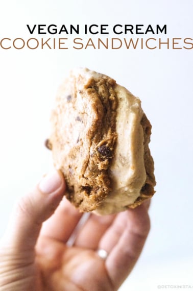 Vegan Ice Cream Cookie Sandwiches pin