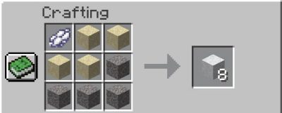 White Concrete Minecraft Crafting Guide