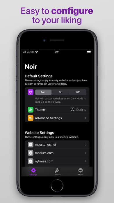 Noir - Dark Mode for Safari