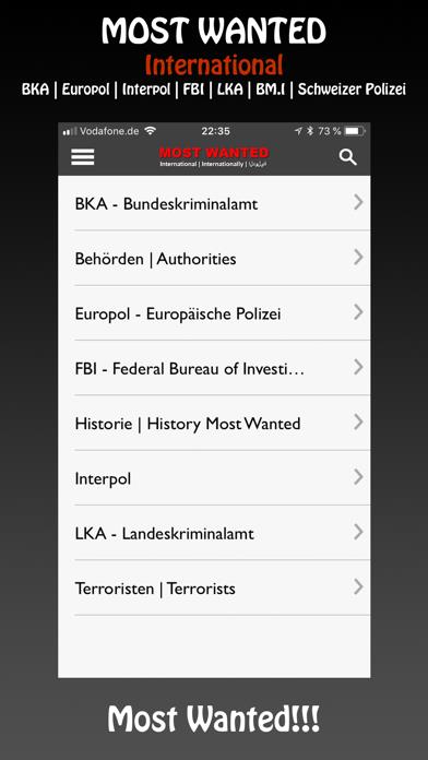 Most Wanted App